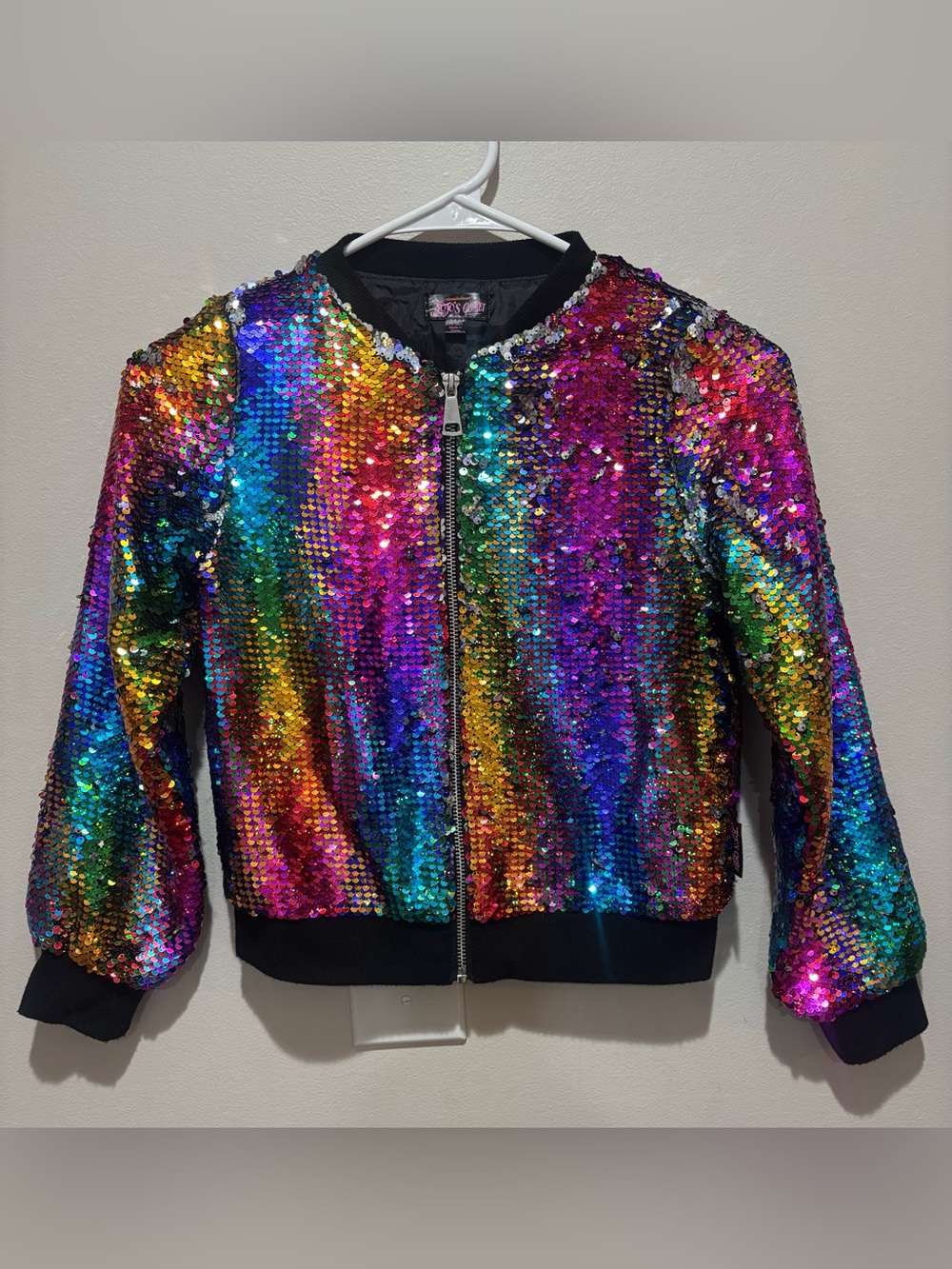 JoJo Siwa JoJo’s Closet Rainbow Sequins Jacket Sparkly Halloween Costume Sparkle